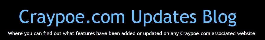 Craypoe updates blog