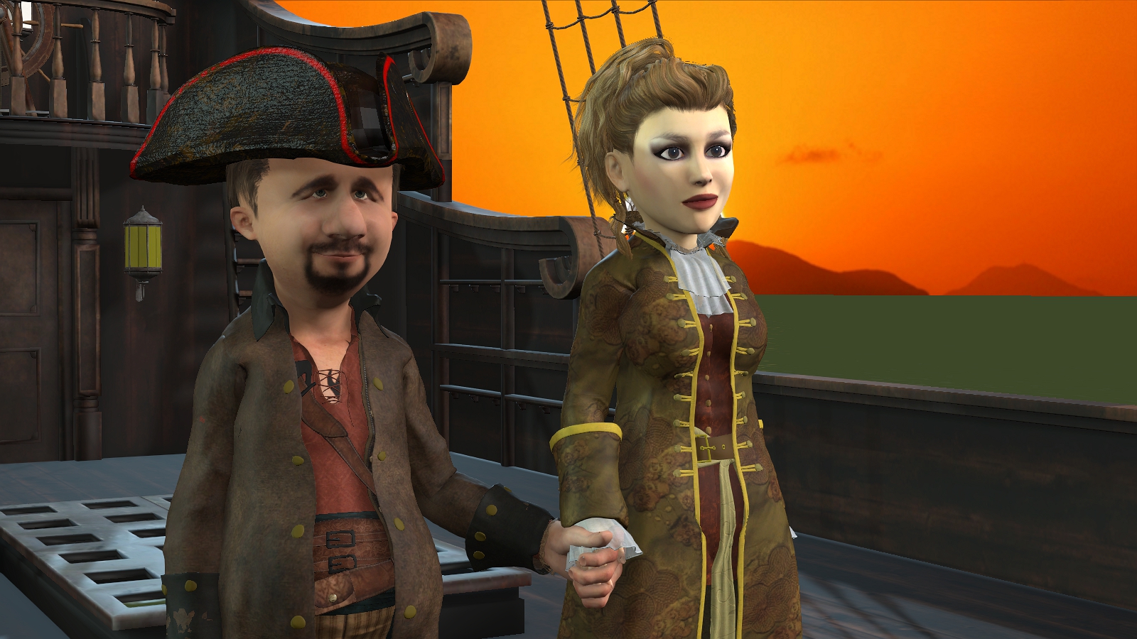two pirates in love
